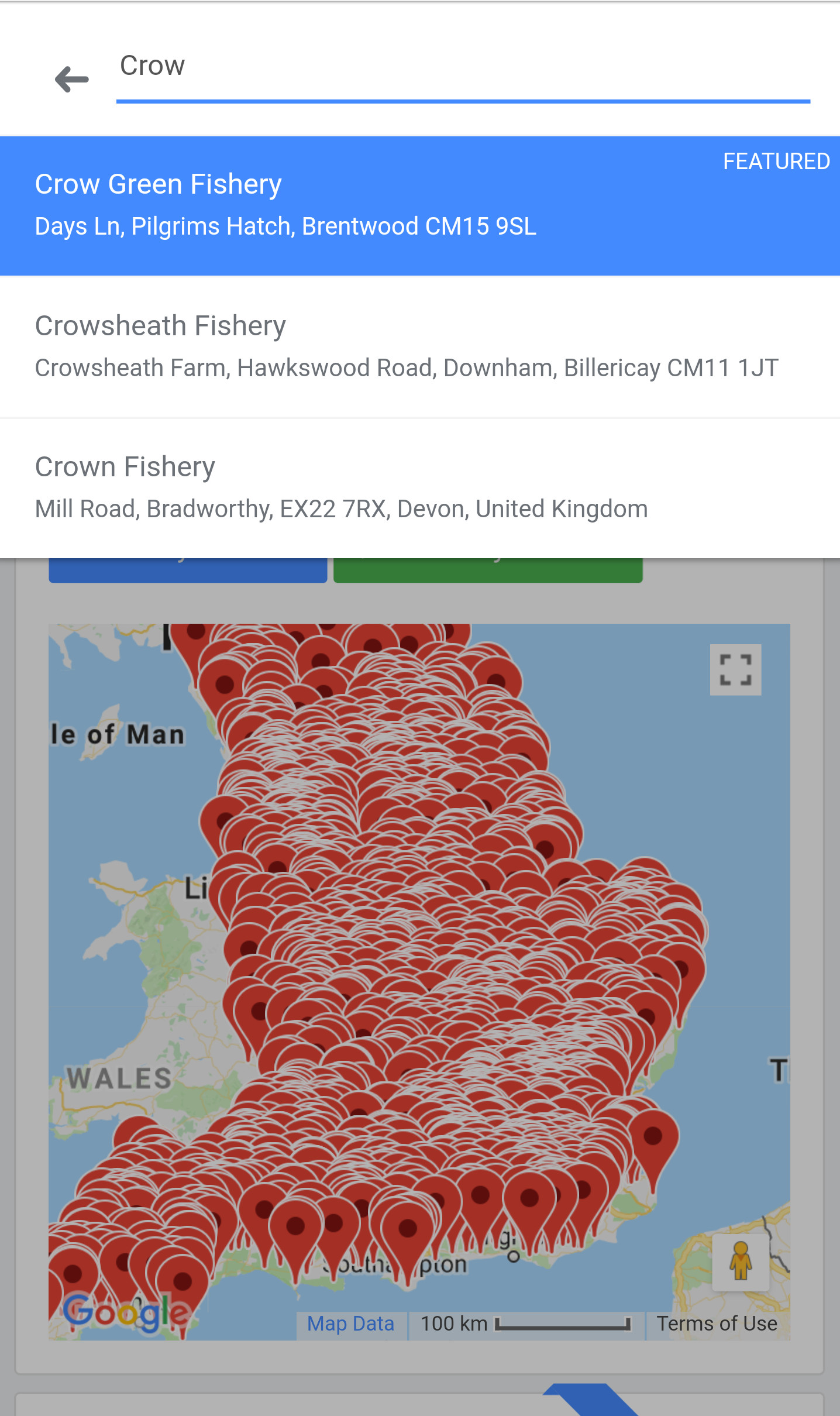 Enhanced presence on fishery searches.